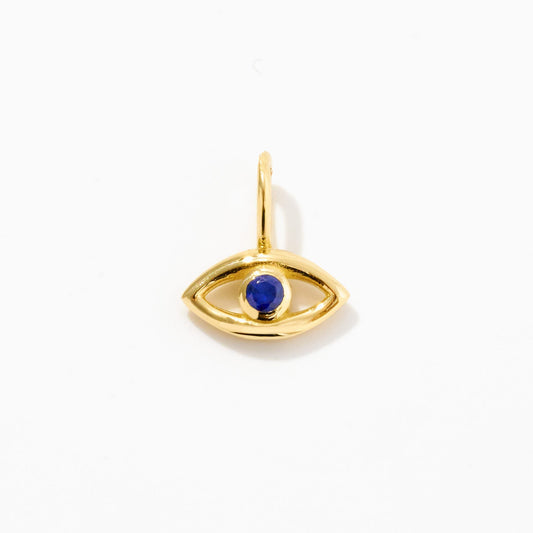 Evil Eye Charm  mit blauem Saphir