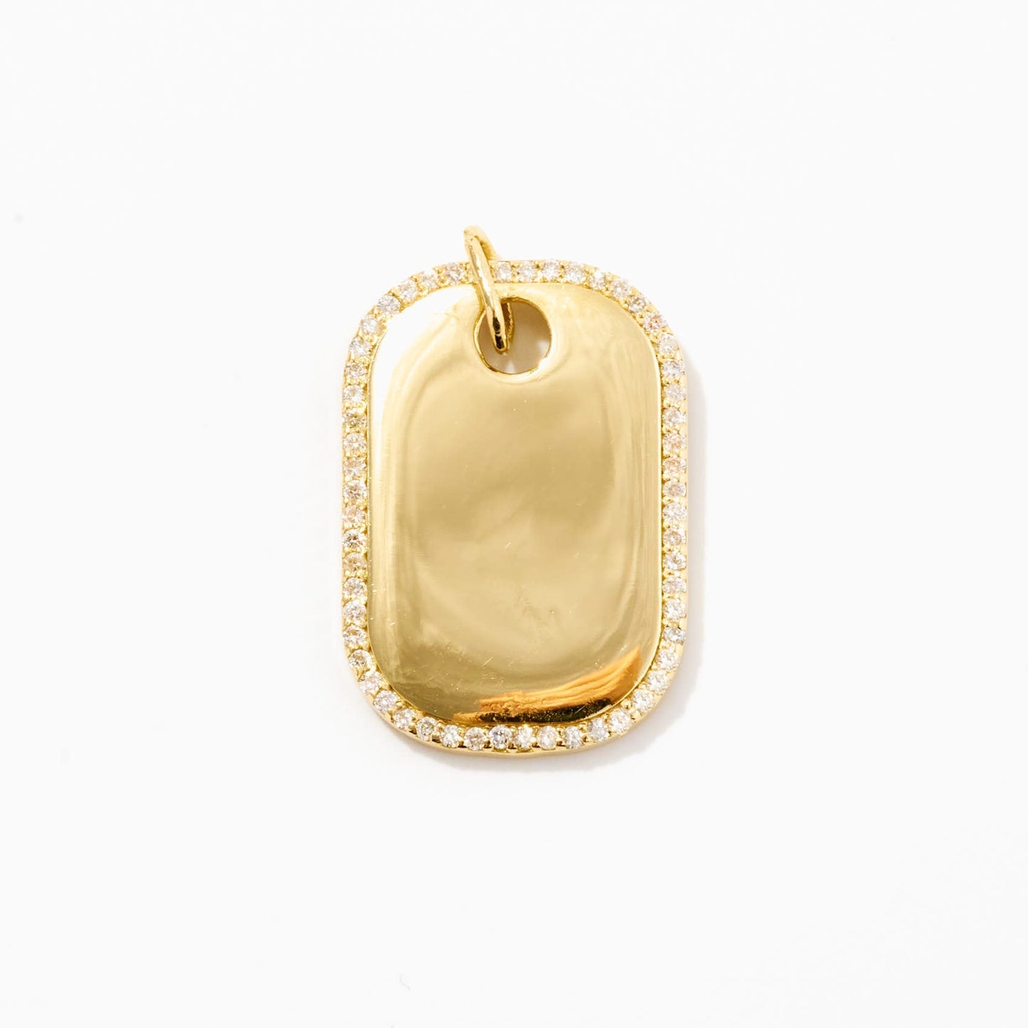 Diamant Erkennungsmarken Anhänger