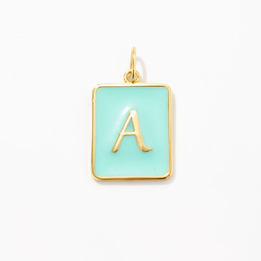 Buchstaben Charm mit Emaille