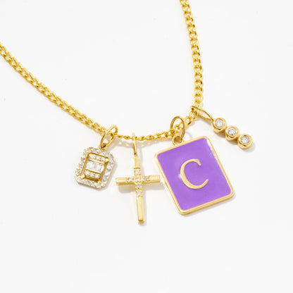 Charm mit drei Diamanten