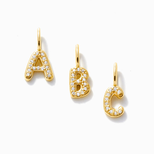 Diamant-Hellium-Buchstaben-Charm