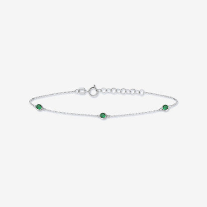 Smaragd-Station-Armband