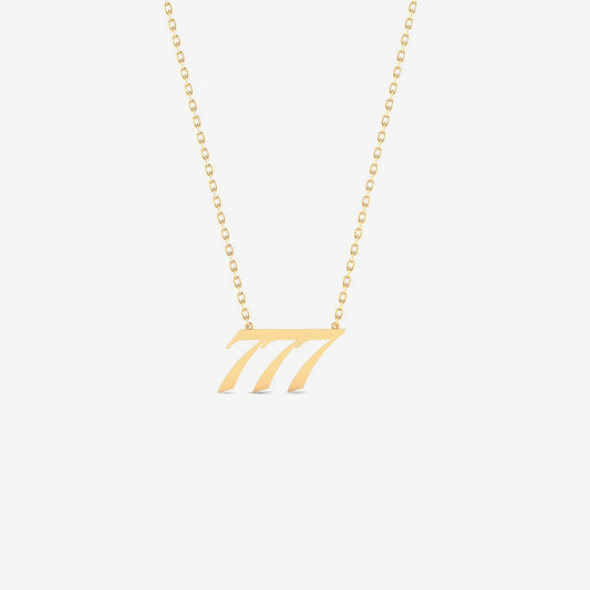 Collier chiffre angélique en or 585