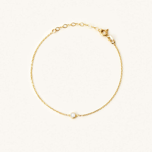 Solitär Geburtsstein Armband