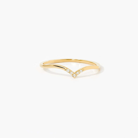 Diamant-Chevron-Ring