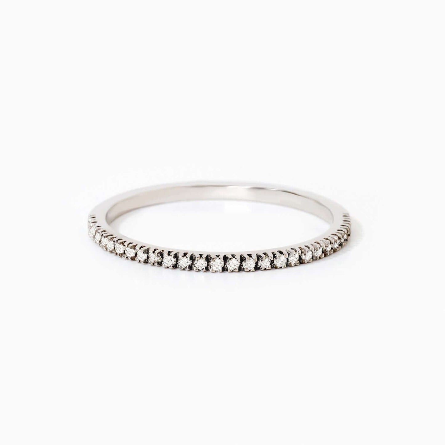 Diamant-Halb Ewigkeitsband Ring