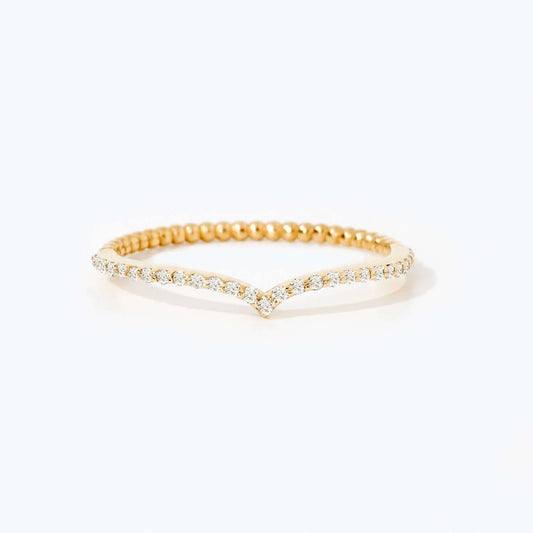 Diamantbesetzter V-Ring