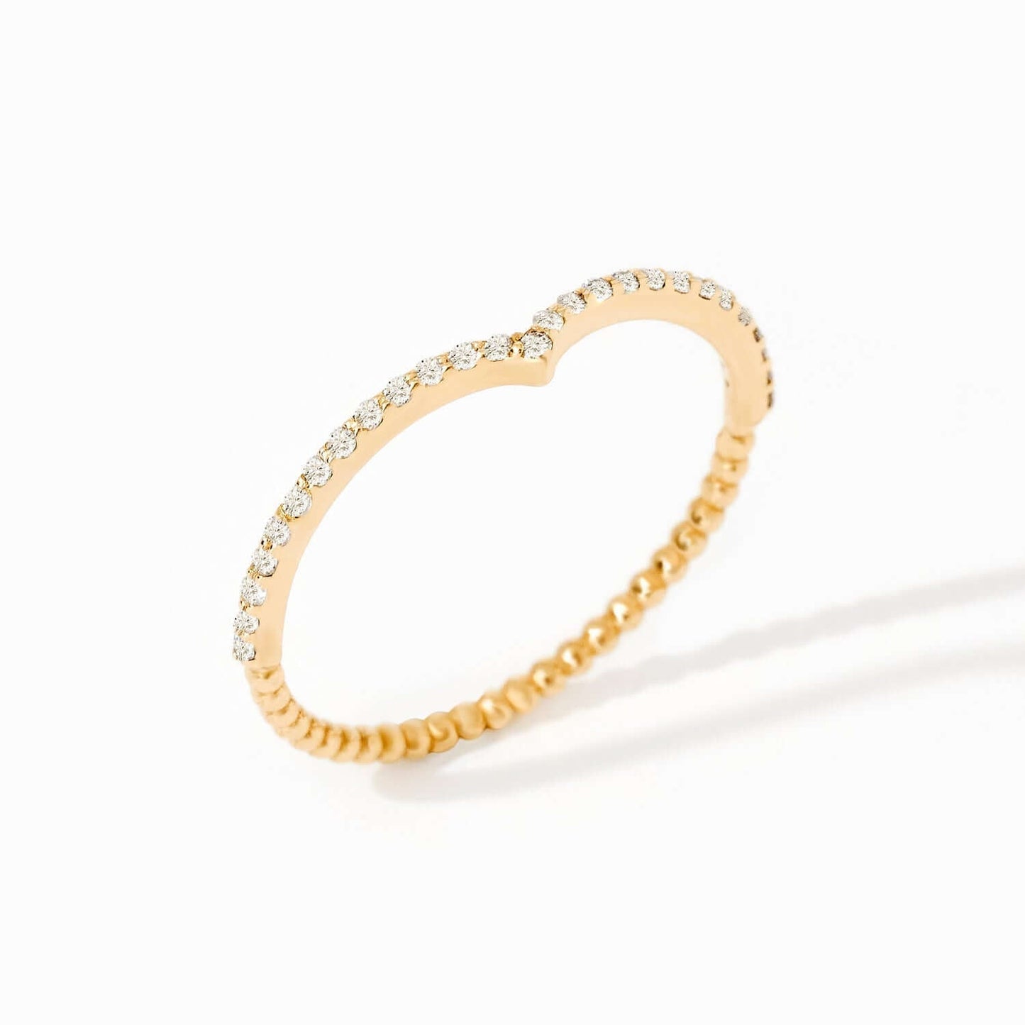 Diamantbesetzter V-Ring