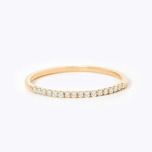 Diamant Halb Ewigkeit Stapelbarer Ring