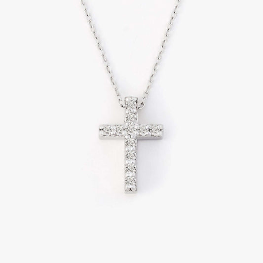 1/10 c.t t.w Diamant-Kreuz-Halskette
