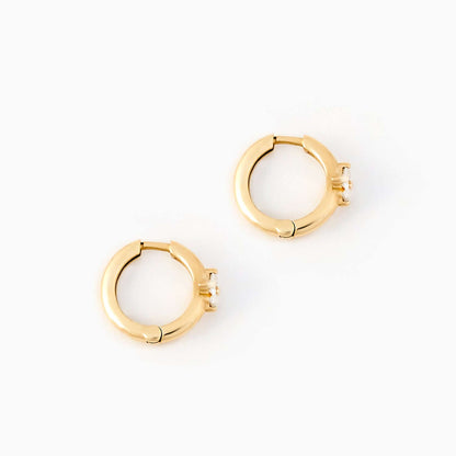 Diamant Blumen Creolen