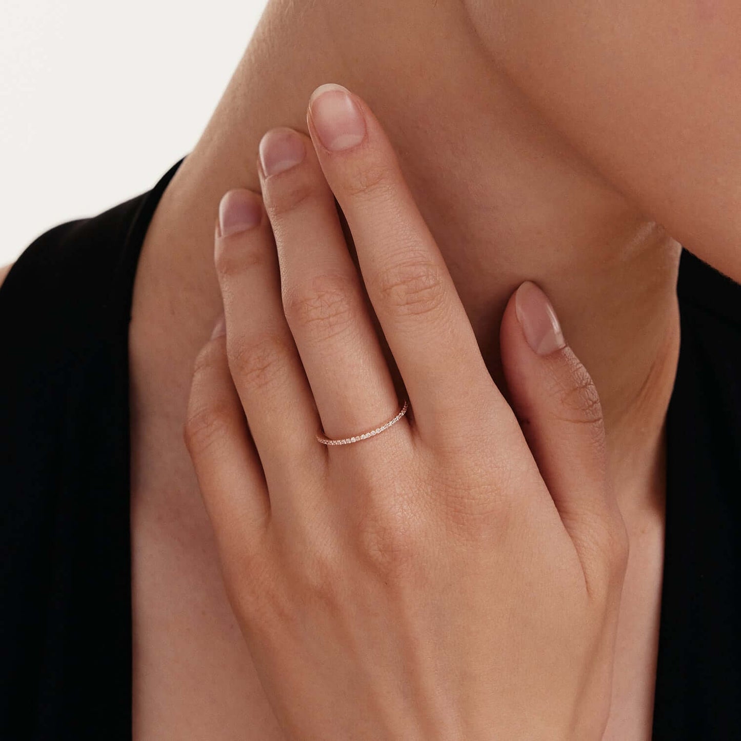 Diamant Halb Ewigkeit Ring