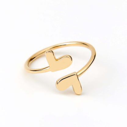 Zwei Herz Ring