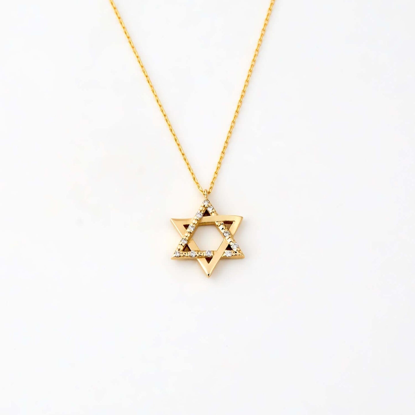 Diamant Stern von David Halskette