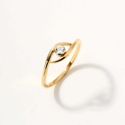 Evil Eye Stackable Ring