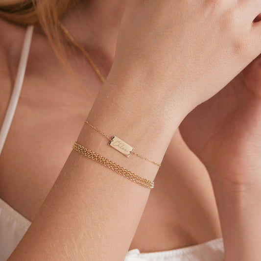 Gravierbares Mini Bar Armband