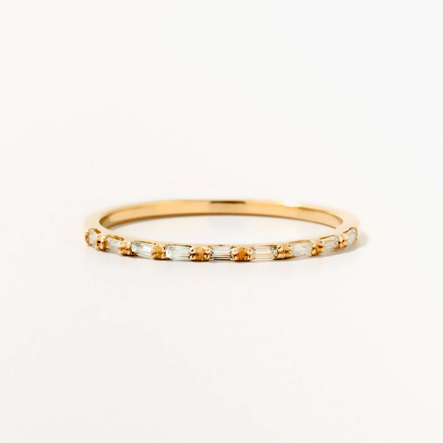Baguette Half Eternity Ring