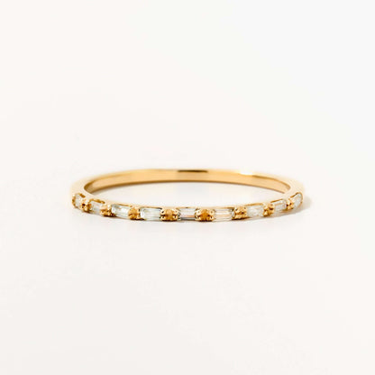 Baguette Half Eternity Ring