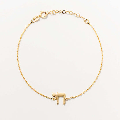 Bracelet Chai Life en or massif 585