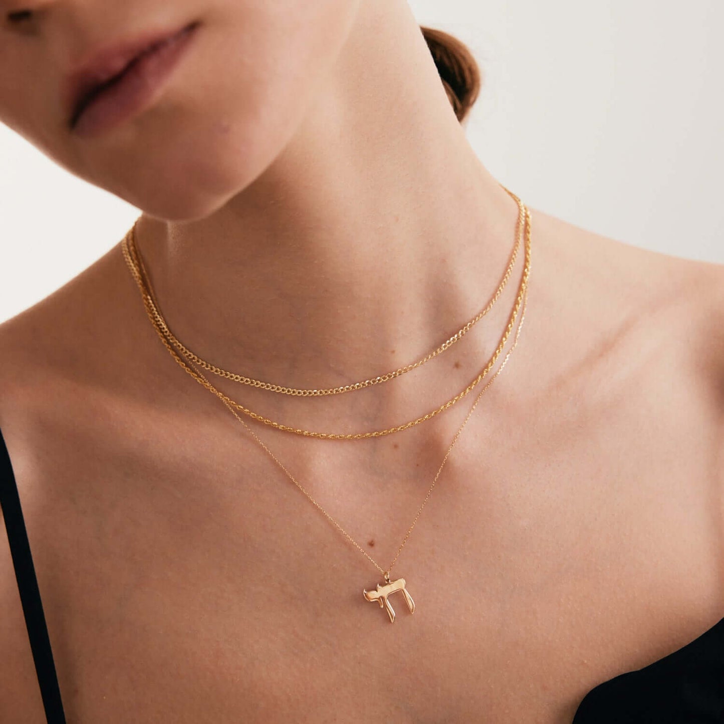 Chai Life necklace in 585 solid gold