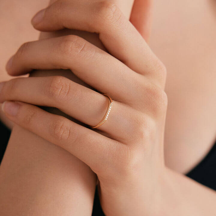 Diamant Bar Ring