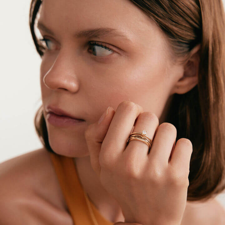 Diamant Bar Ring