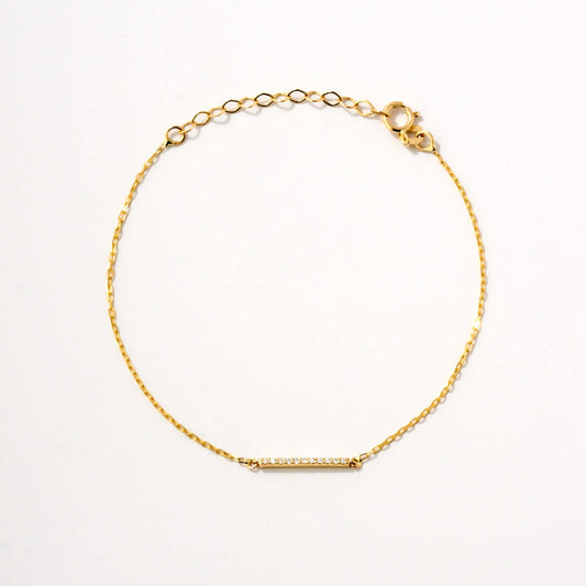Diamant-Pavé-Bar-Armband