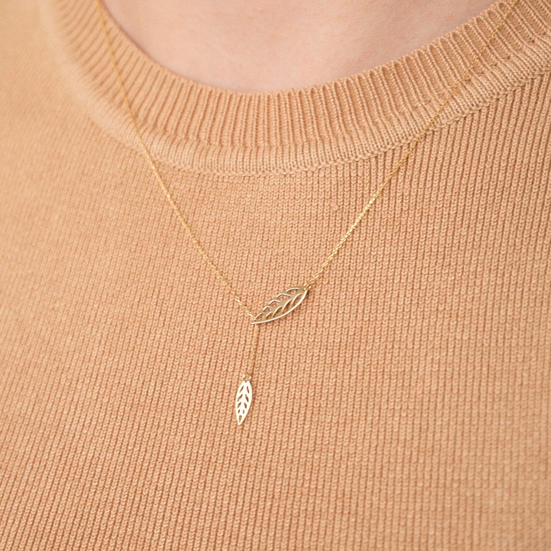 Ahornblatt Halskette - Gelin Diamant