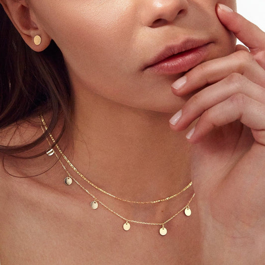 Herzblätter Halskette in 585er Massivgold - Gelin Diamond