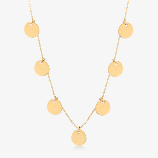 Herzblätter Halskette in 585er Massivgold - Gelin Diamond