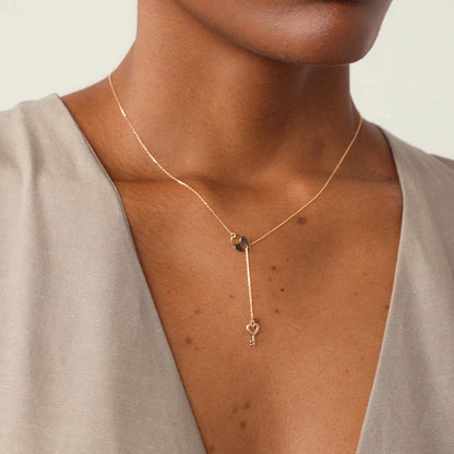 Ovale Muster Halskette - Gelin Diamant
