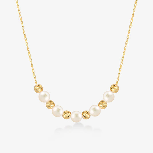 0,05 CT Crescent Halskette - Gelin Diamond