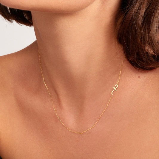 Key of Life necklace made of 585 solid gold