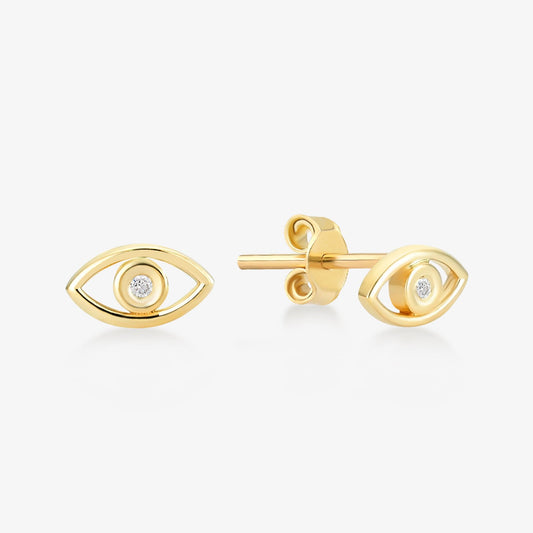 Diamant-Böse-Augen-Ohrstecker