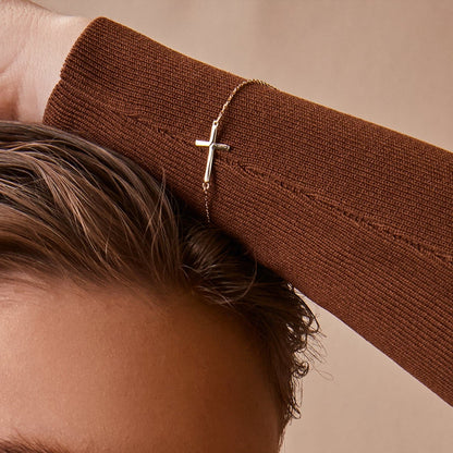 Horizontales Kreuz-Armband, verstellbar