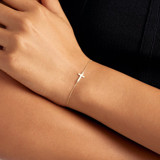 Rolo Link -Kettenarmband - Gelin -Diamant