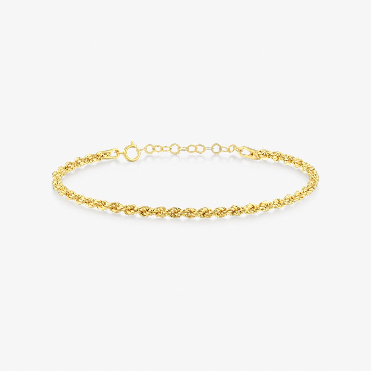 rope chain bracelet made of 585 solid gold