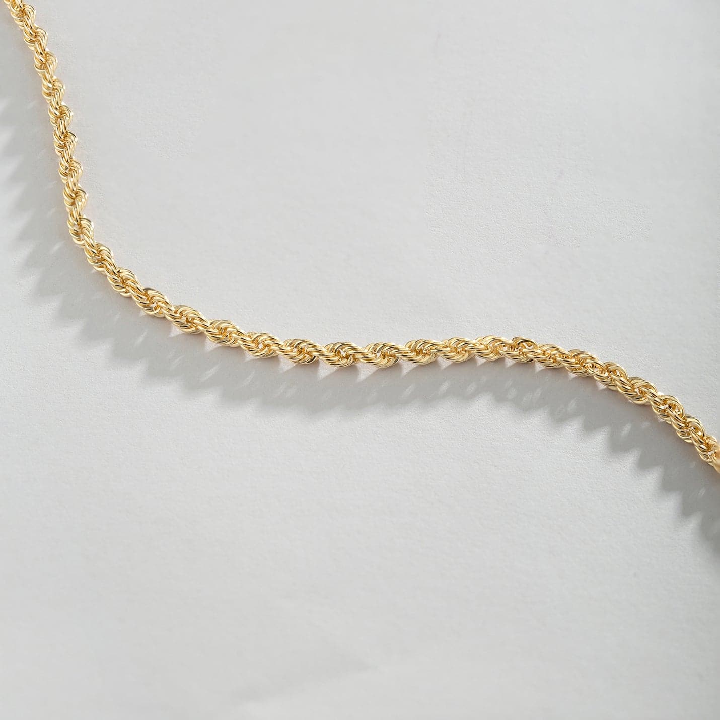rope chain bracelet made of 585 solid gold