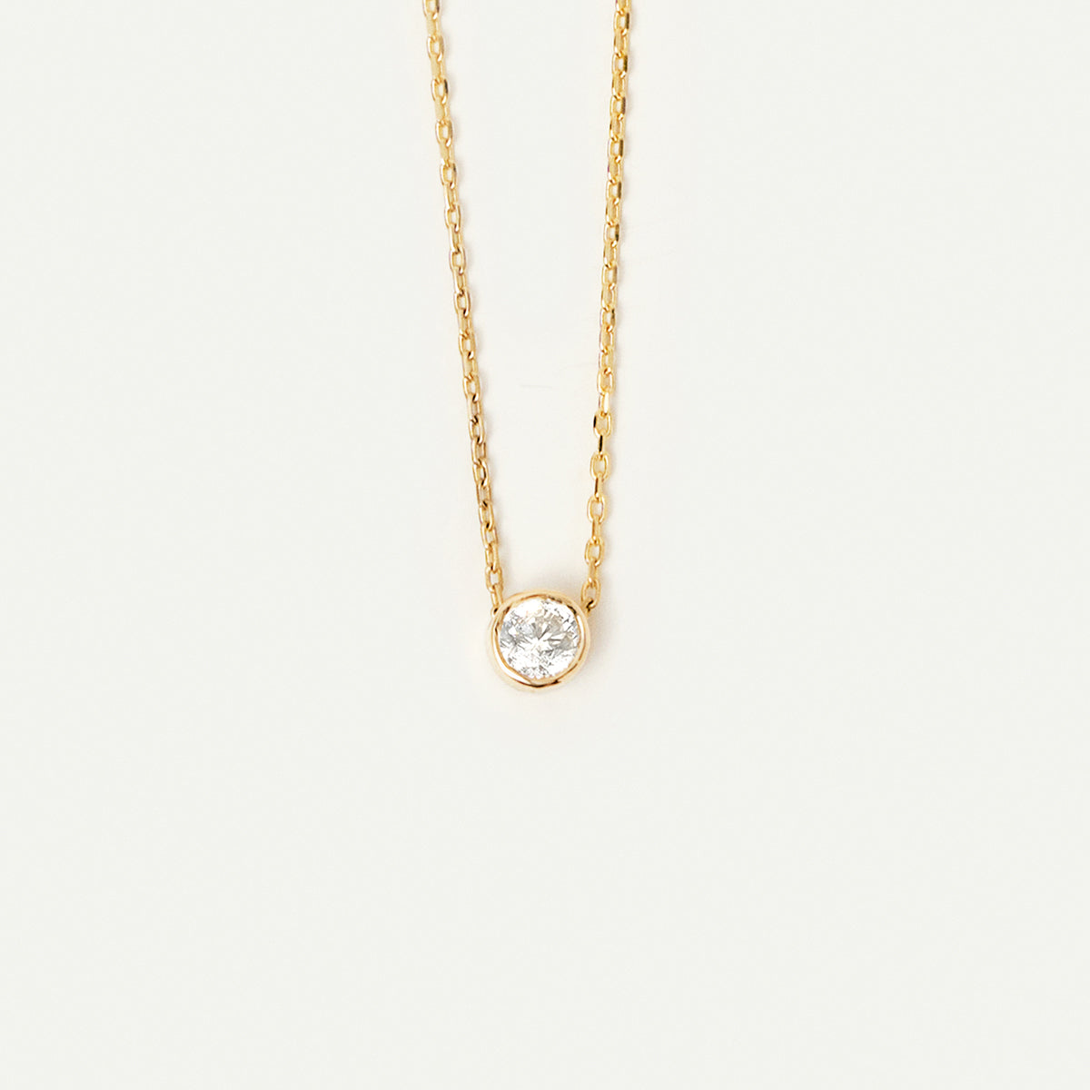 November Birthstone Solitaire Floating Halskette