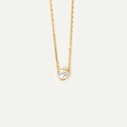 November Birthstone Solitaire Floating Halskette