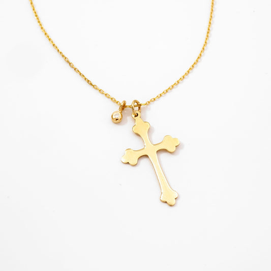 Diamantbesetzte Kreuzkette