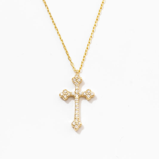 Diamant Petite Kreuz Halskette