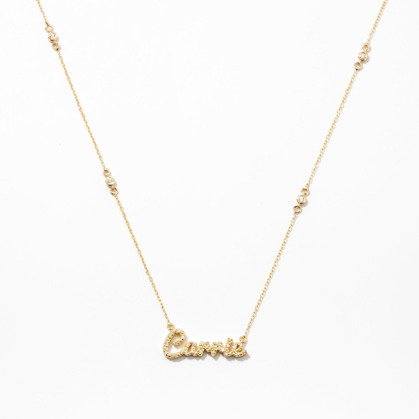 Diamant Carrie Namenskette