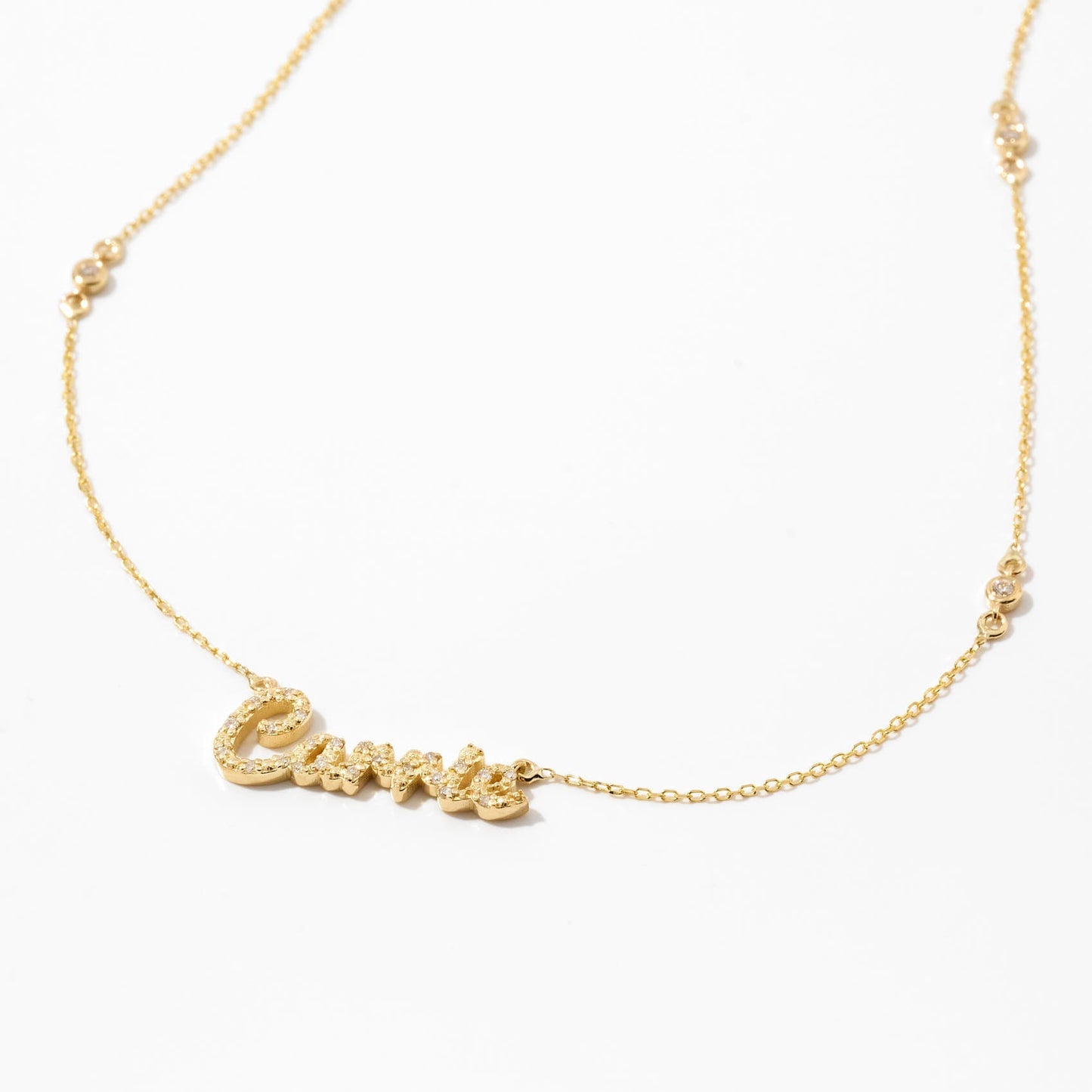 Diamant Carrie Namenskette