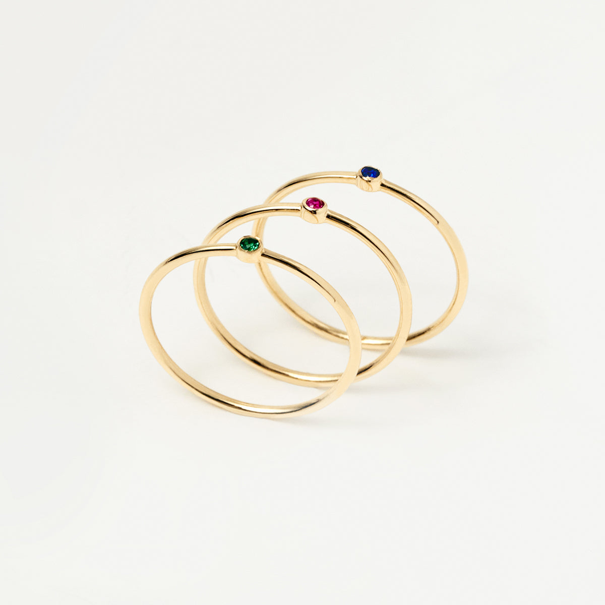 November Birthstone Solitär Stacking Ring