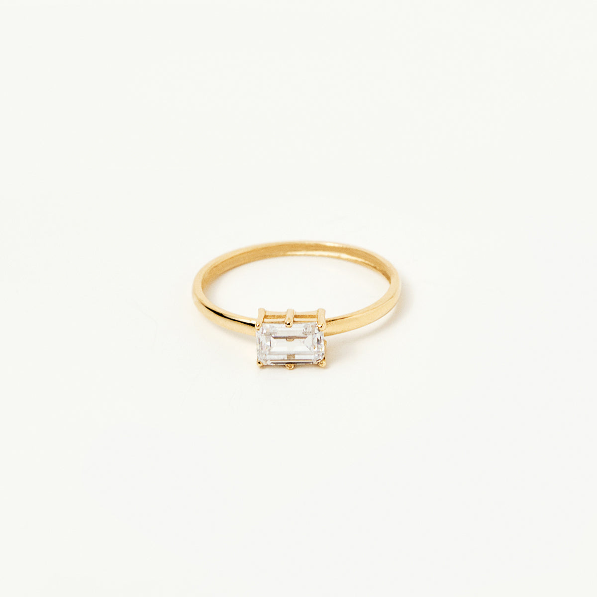 November Baguette Geburtsstein Solitär Ring