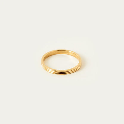 Gestreifter dünner Ring