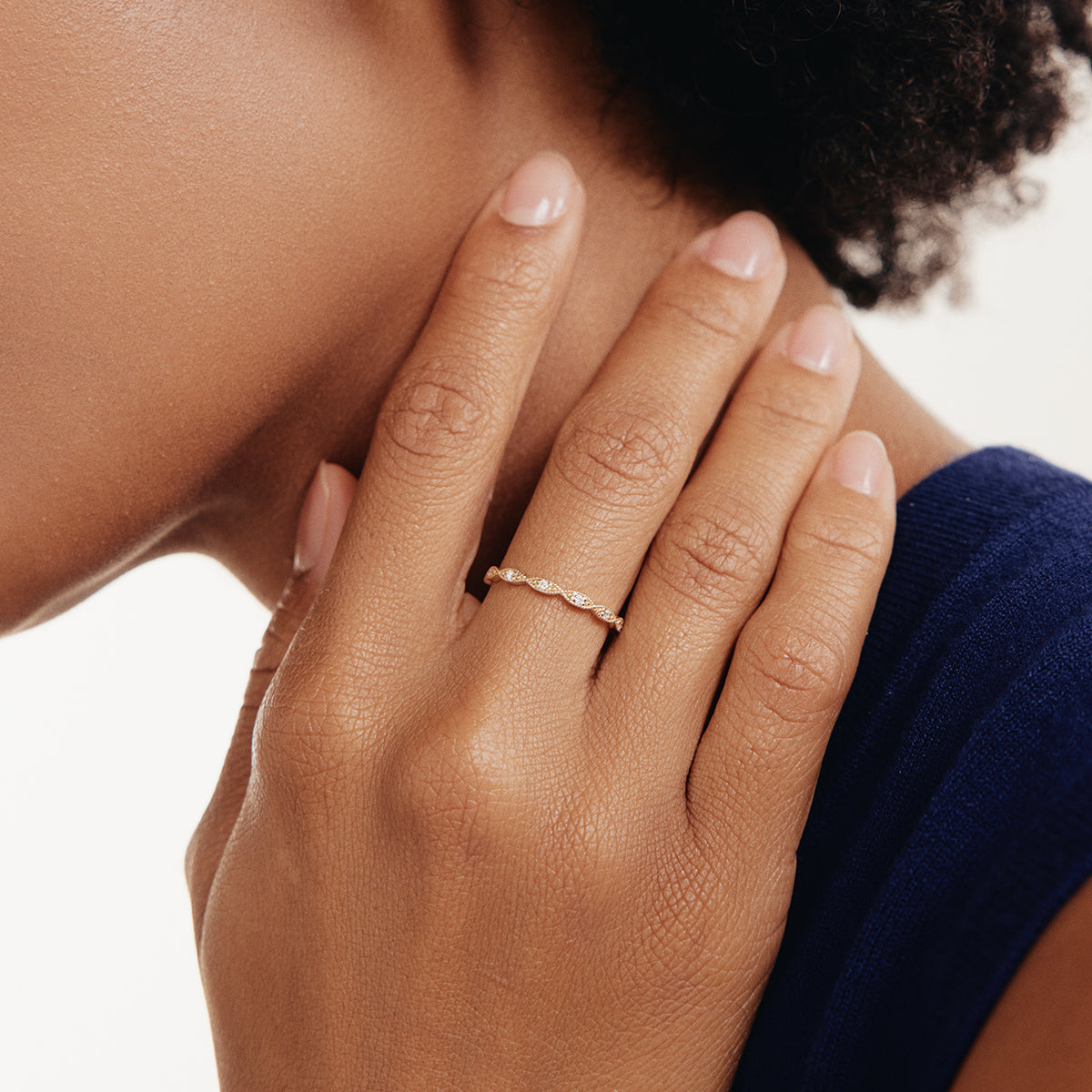 Diamant-Augenring Ewigkeitsring