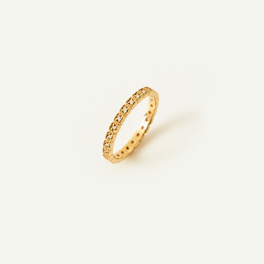 Quadratischer Diamant Ewigkeitsring