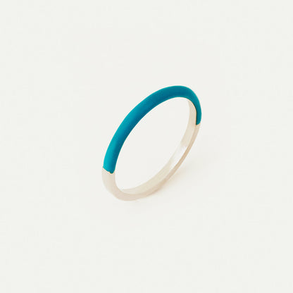 Bunter Halb-Emaille-Ring